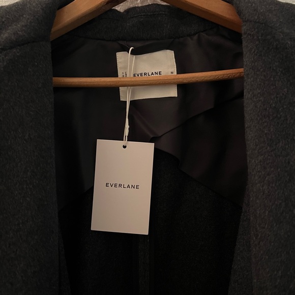 Everlane Rewool Top Coat NWT Dark Charcoal - Picture 7 of 7